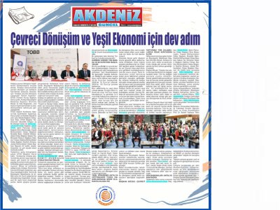 ANTALYA ÇEVRECİ DÖNÜŞÜM ÇALIŞMALARI TANITIM TOPLANTISI GERÇEKLEŞTİRİLDİ. 