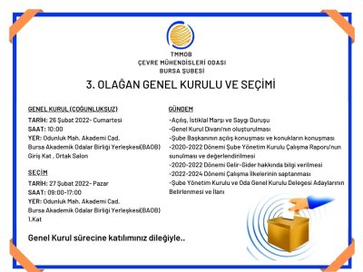 3. OLAĞAN GENEL KURULU VE SEÇİMİ