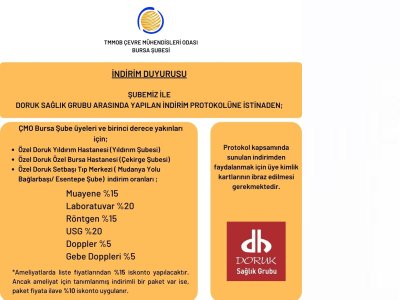 DORUK SAĞLIK GRUBU İNDİRİM DUYURUSU..