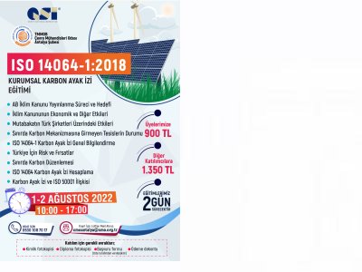 KARBON AYAK İZİ EĞİTİM DUYURUSU