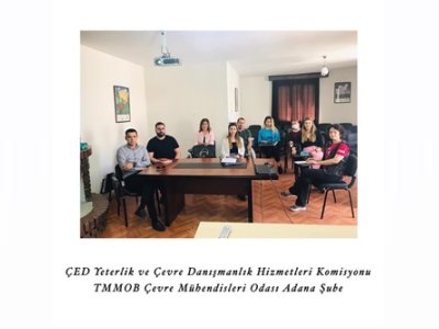 Çed Yeterlilik ve Çevre Danışmanlık Hizmetleri Komisyonu Bilgilendirme Toplantısı Şubemizde gerçekleştirildi.