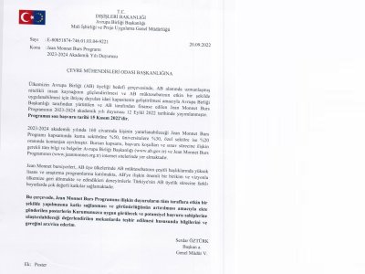  Jean Monnet Burs Programı 2023-2024 Akademik Yılı Duyurusu