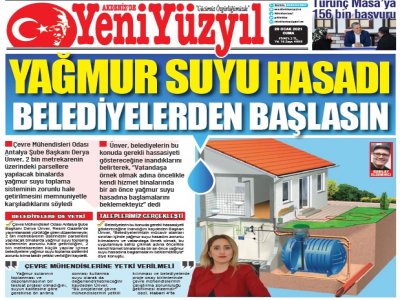 ŞUBE BAŞKANIMIZ DERYA ÜNVER YAĞMUR SUYU HASADI KONUSUNDA BASINA AÇIKLAMALARDA BULUNDU