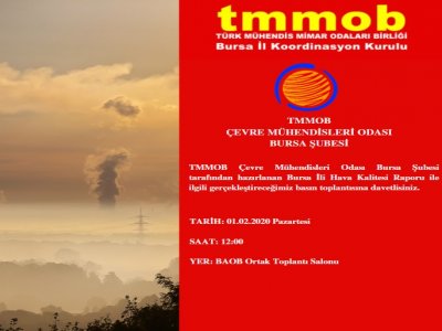 BURSA İLİ HAVA KALİTESİ RAPORU BASIN TOPLANTISINA DAVET
