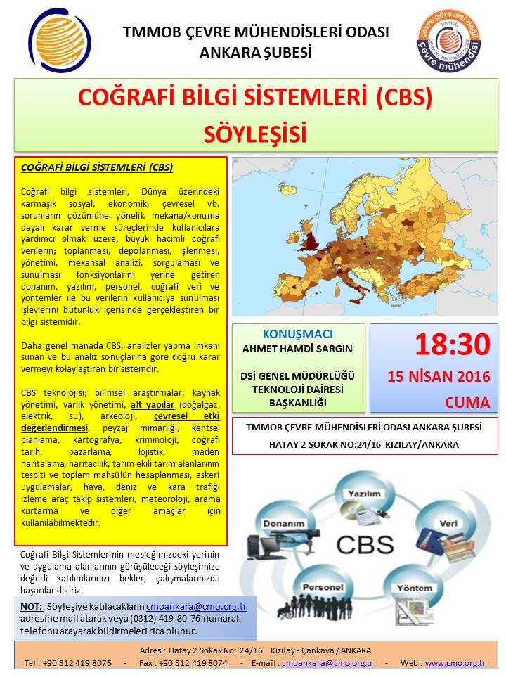 COĞRAFİ BİLGİ SİSTEMLERİ SÖYLEŞİSİ