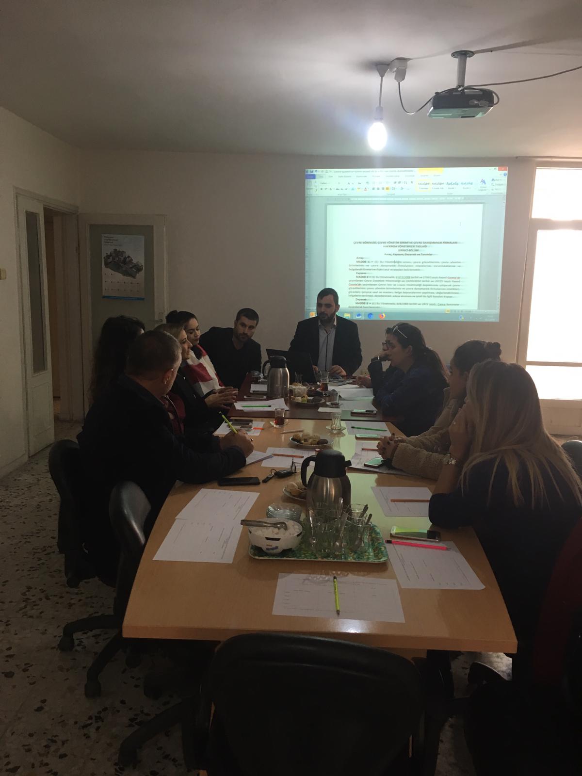 `ÇEVRE GÖREVLİSİ, ÇEVRE YÖNETİM BİRİMİ VE ÇEVRE DANIŞMANLIK FİRMALARI HAKKINDA YÖNETMELİK TASLAĞI` 