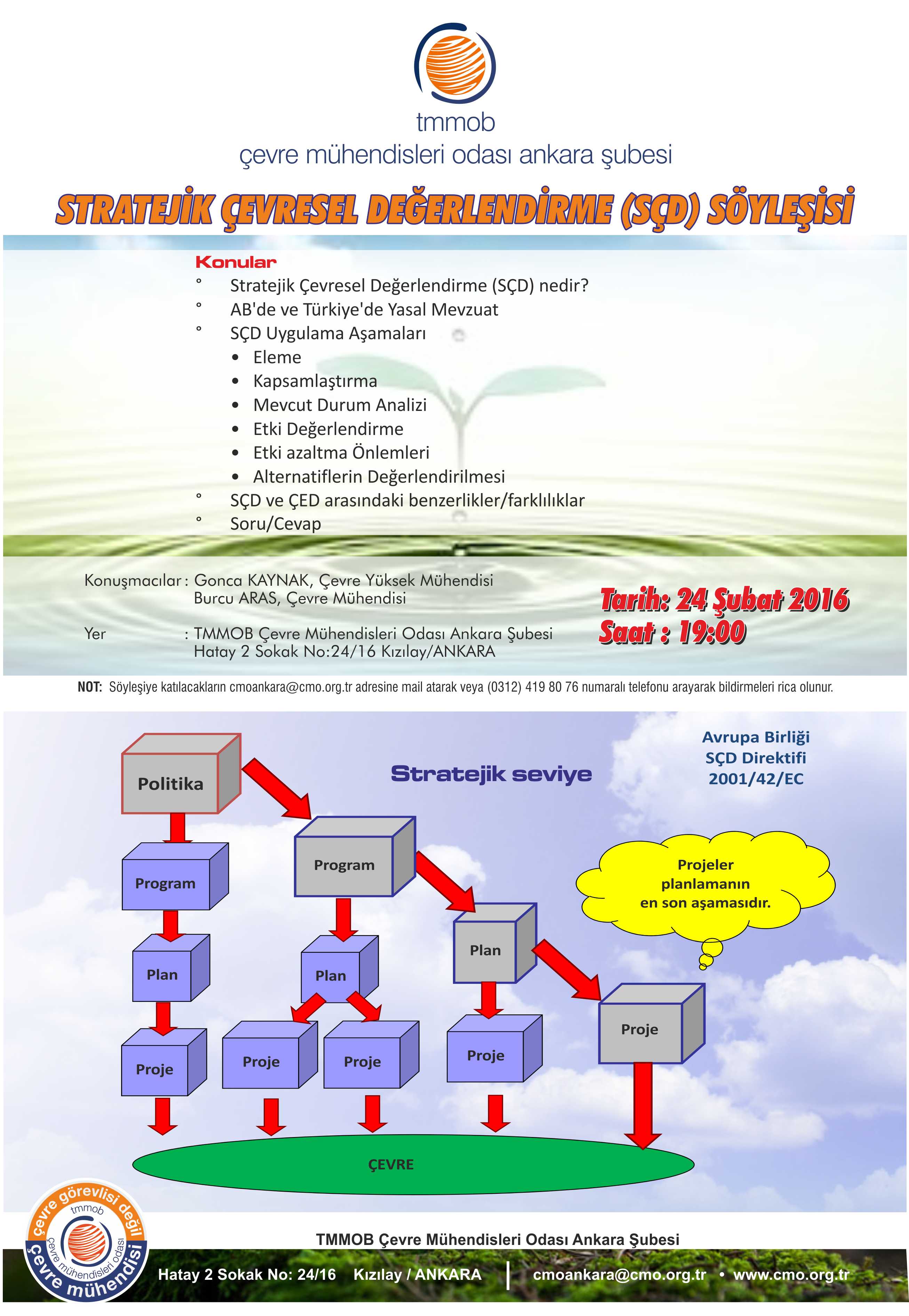 STRATEJİK ÇEVRESEL DEĞERLENDİRME SÖYLEŞİSİ