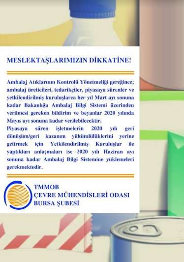 MESLEKTAŞLARIMIZIN DİKKATİNE! ATIK YÖNETİMİ YÖNETMELİĞİ`NİN 15.MADDESİNE DAYANILARAK DÜZENLENEN BİLDİRİM/BEYAN/BELGELEME YAPILMASI ÖNGÖRÜLEN İŞLEMLERATIK YÖNETİM UYGULAMASI/ATYÖN İLE ATIK BEYAN SİSTEMİ/TABS İŞLEMLERİ HARİÇ) İÇİN İLAVE SÜRE VERİLMESİ