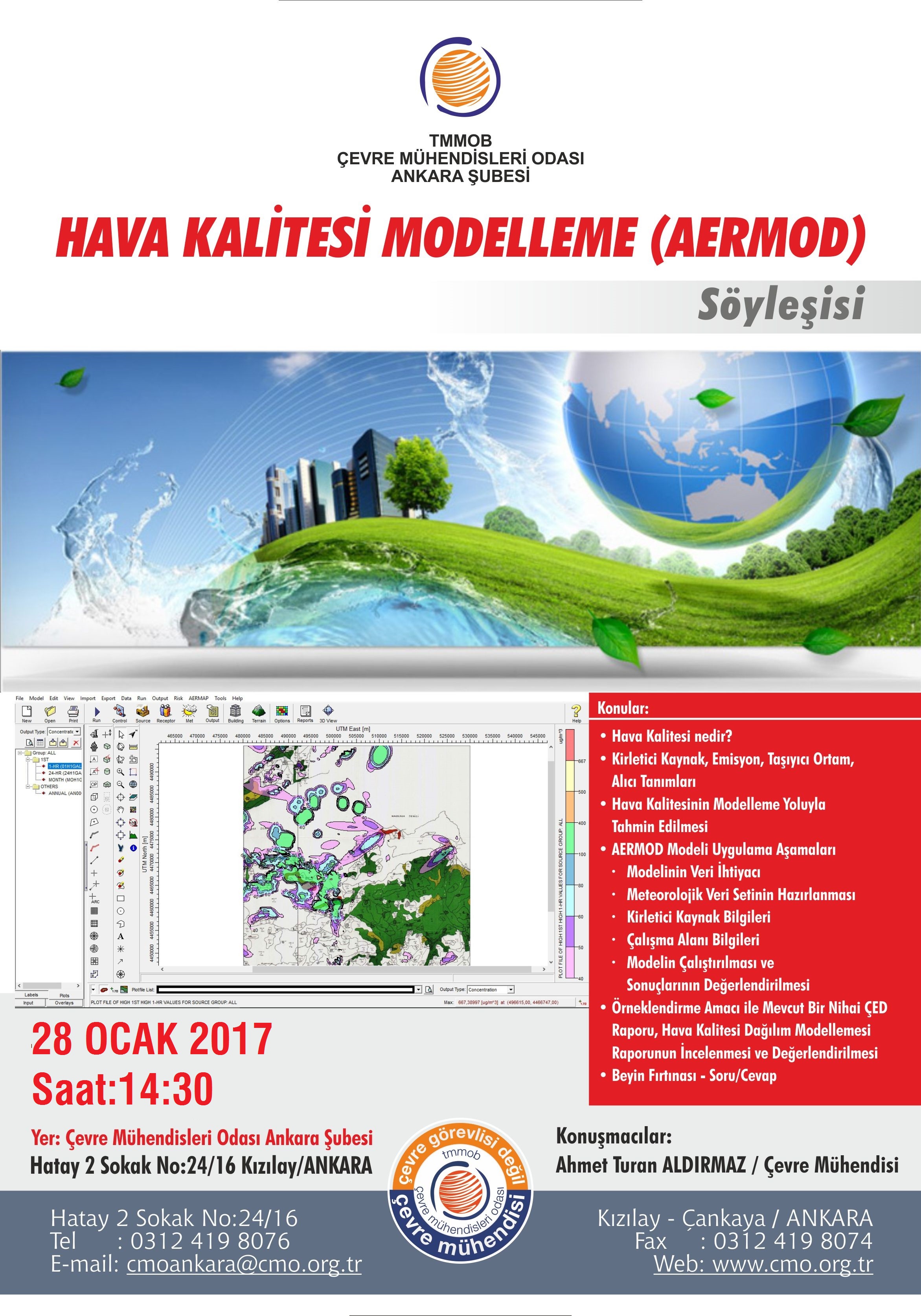 HAVA KALİTESİ MODELLEMEAERMOD) SÖYLEŞİSİ