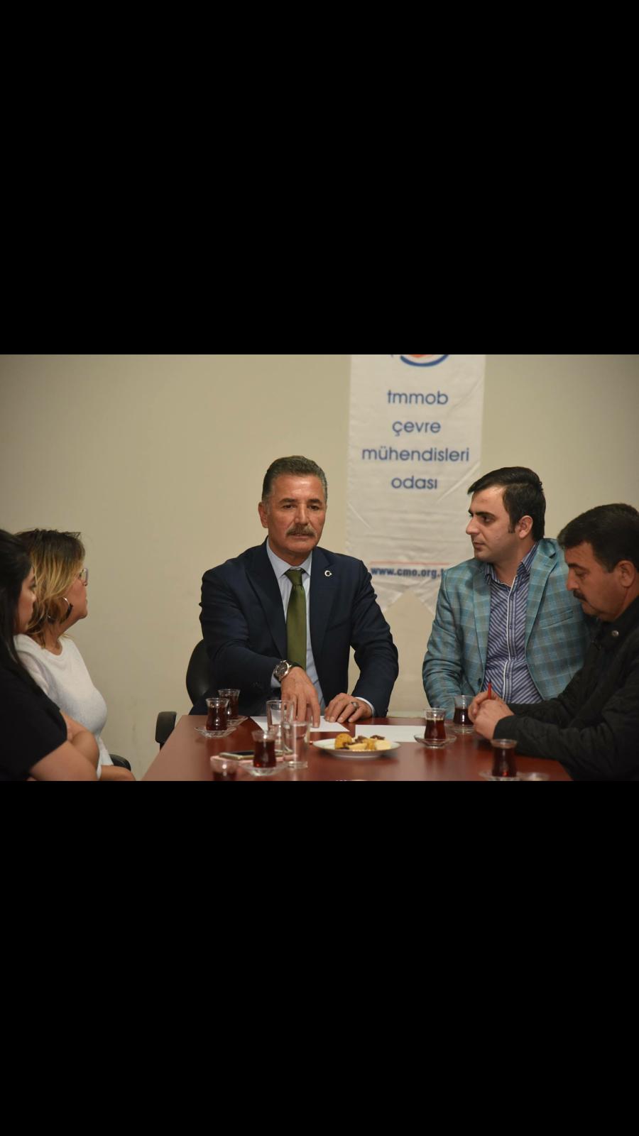 MERSİN BÜYÜKŞEHİR BELEDİYE BAŞKANI ADAYI HAMİT TUNA ODAMIZI ZİYARET ETTİ.