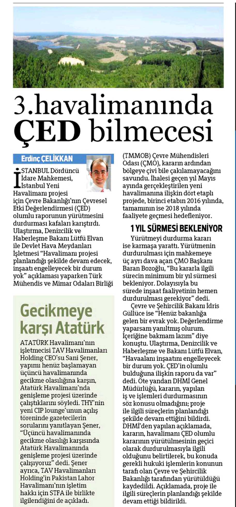 3.HAVALİMANINDA ÇED BİLMECESİHÜRRİYET