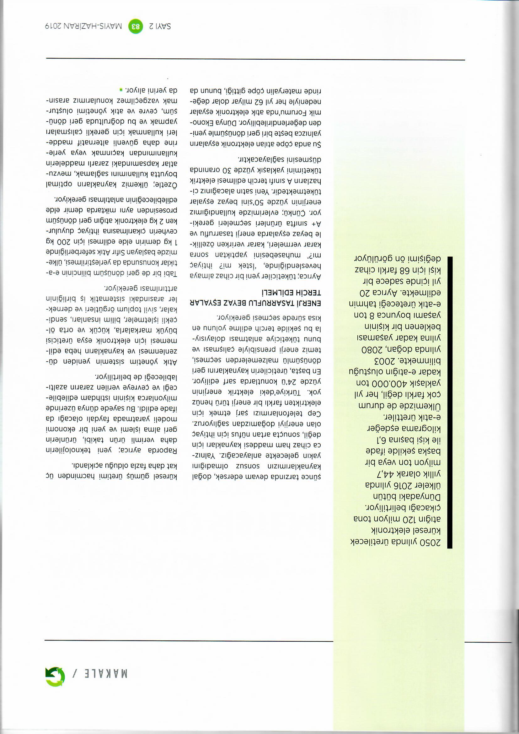 E-ATIKLARIN DÖNÜŞÜMÜ