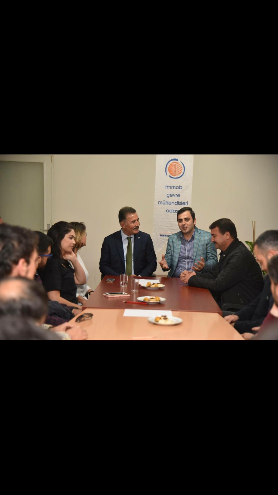 MERSİN BÜYÜKŞEHİR BELEDİYE BAŞKANI ADAYI HAMİT TUNA ODAMIZI ZİYARET ETTİ.